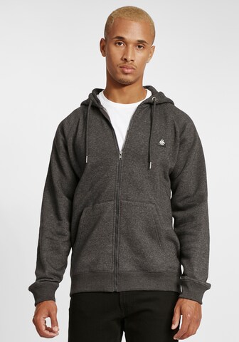 BLEND Zip-Up Hoodie 'Nuka' in Grey: front