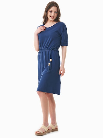 Organication Kleid in Blau: Vorderseite