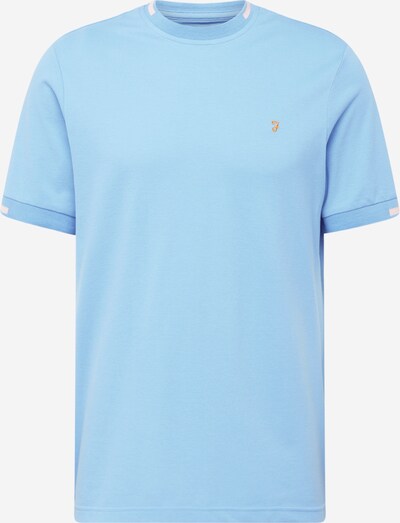 FARAH T-Shirt in hellblau / dunkelorange / weiß, Produktansicht