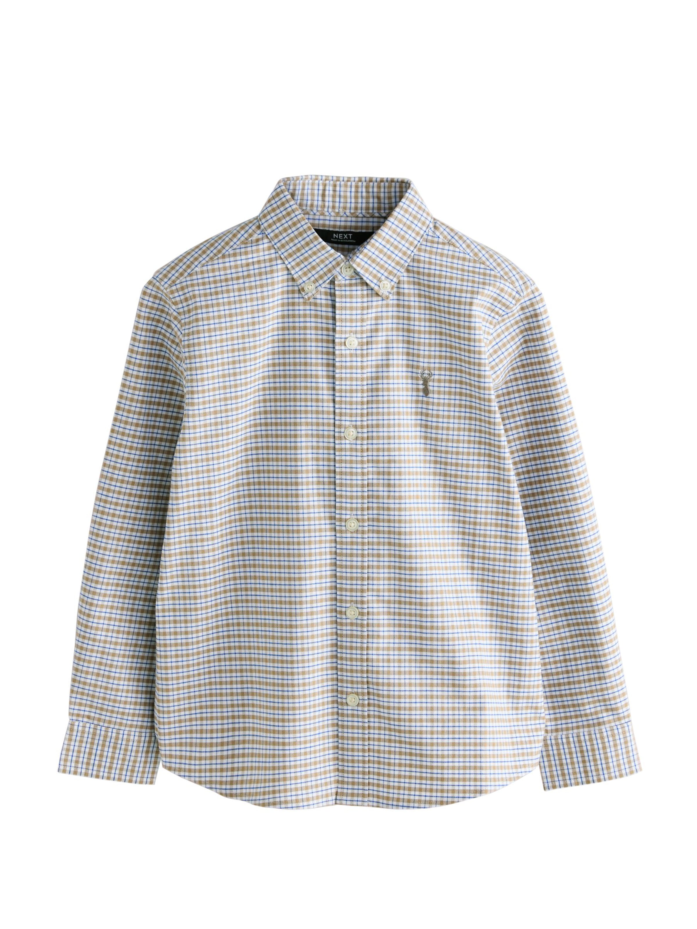 Next Camisa em azul / cáqui / branco, Vista do artigo