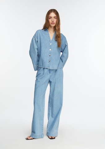 COMMA Wide leg Jeans in Blue: front