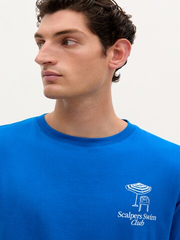 Scalpers T-Shirt 'Swim Club' in Blau