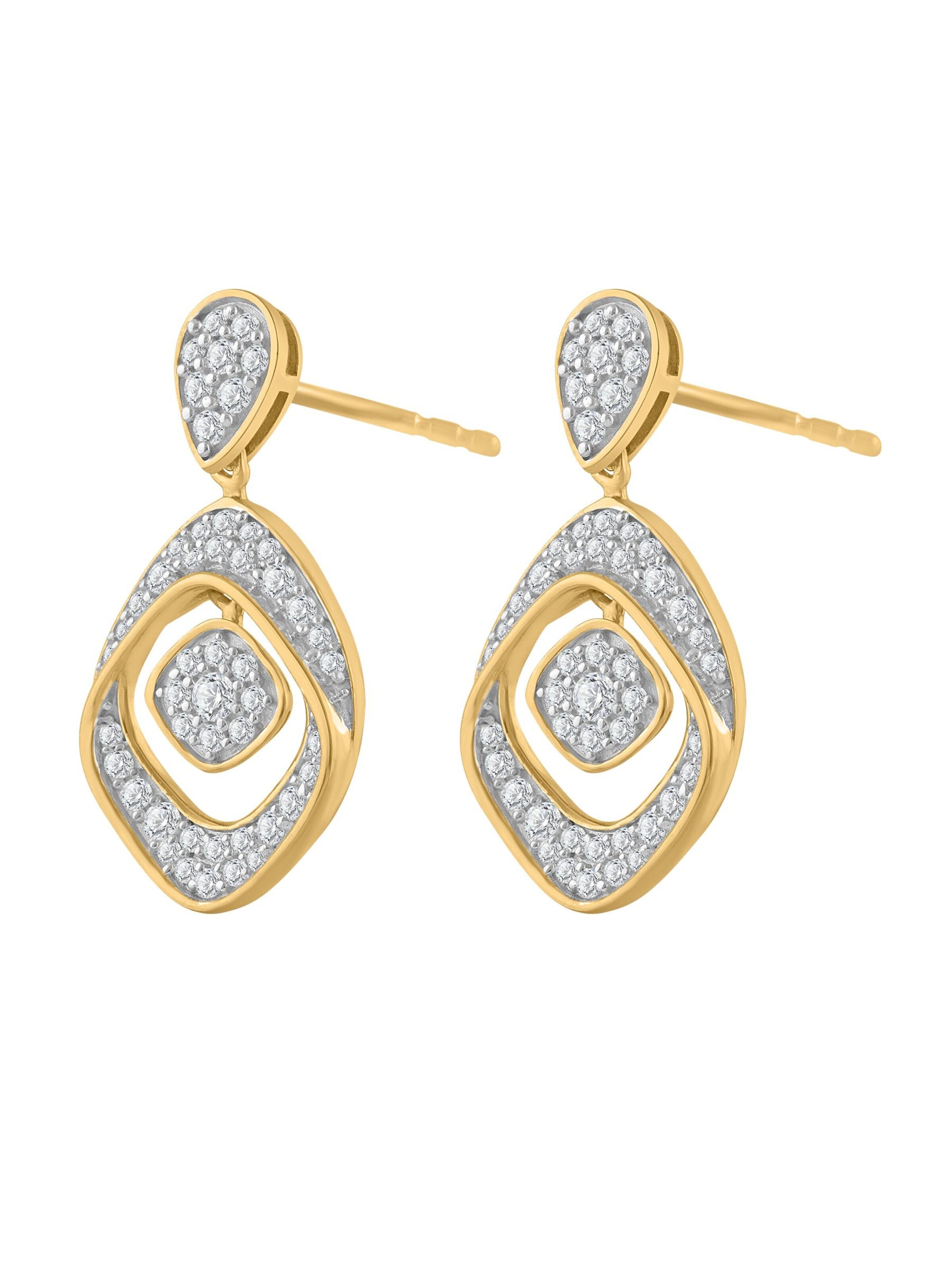 Diamant Exquis - Pendientes en oro