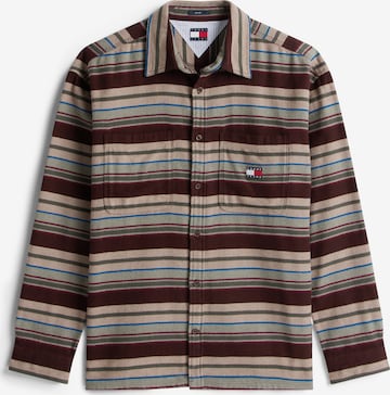 ruda Tommy Jeans Standartinis modelis Marškiniai: priekis