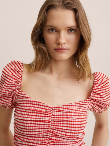 Camicia da donna 'GIGI' di MANGO in rosso