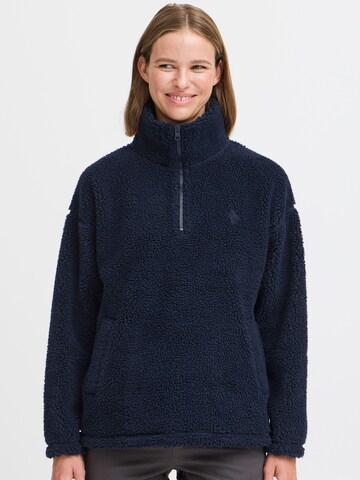 Giacca di pile 'Tolirone' di Oxmo in blu: frontale