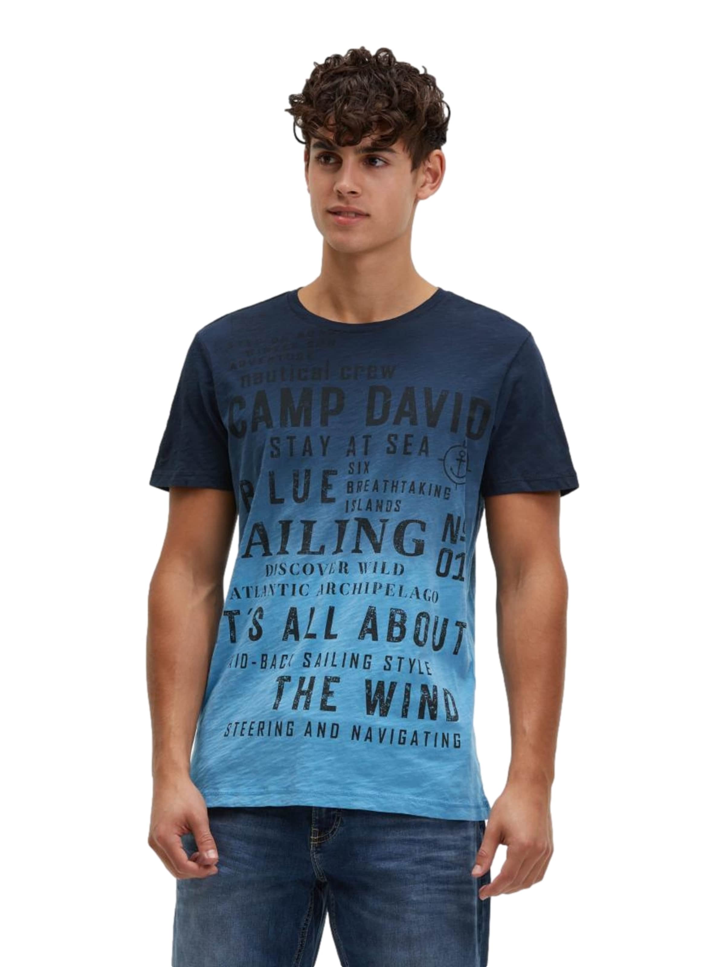 CAMP DAVID Футболка в Синий: спереди