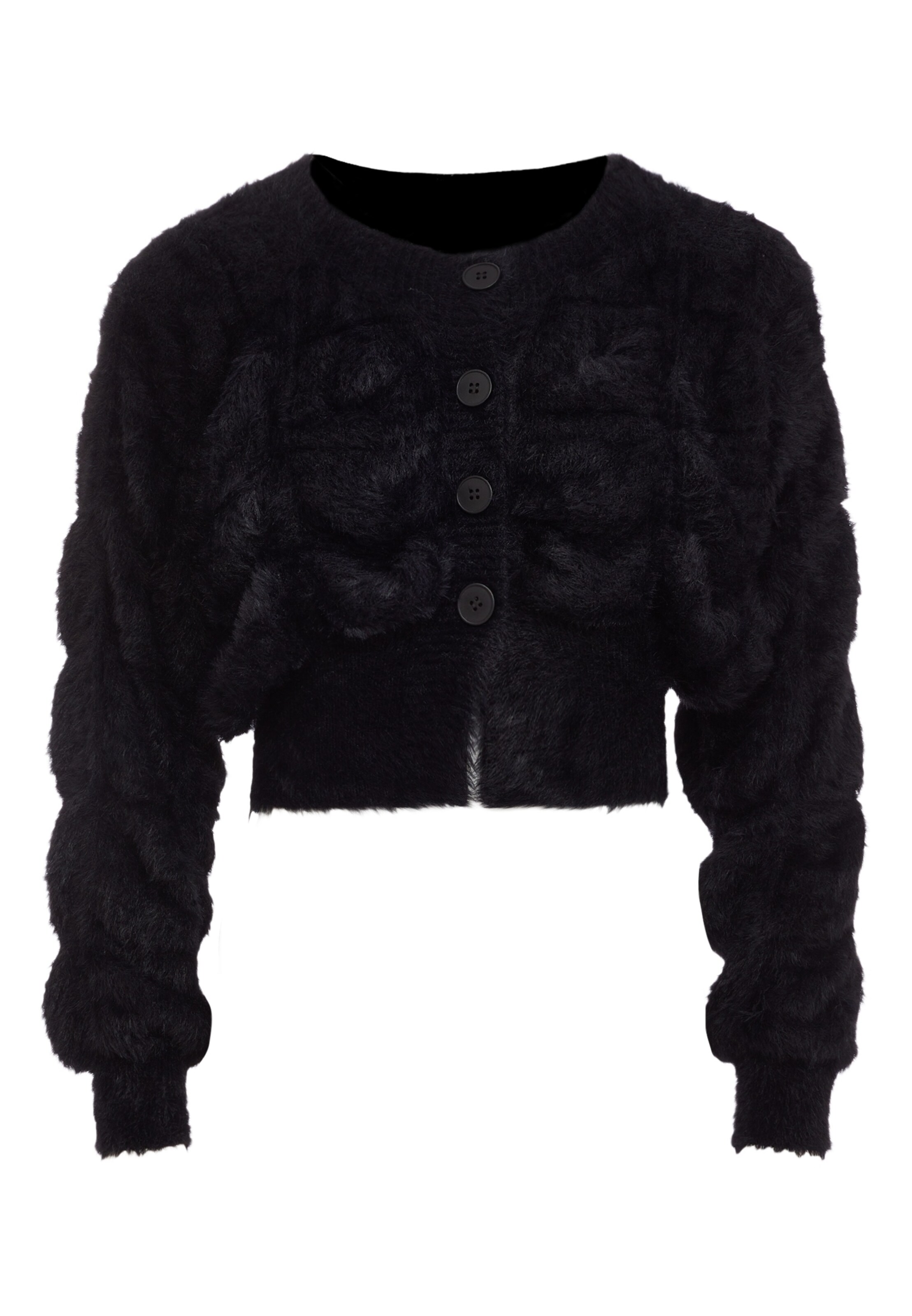 Poomi - Casaco de malha em preto: frente