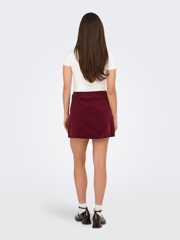 Jupe 'ONLNESSA' ONLY en rouge