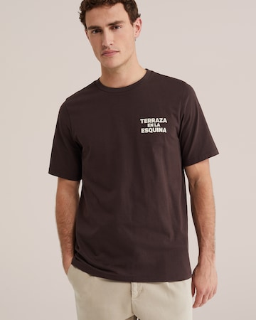 WE Fashion T-shirt i brun
