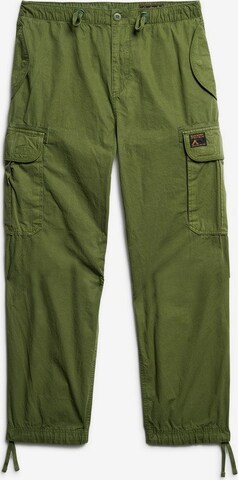 Loosefit Pantalon cargo Superdry en vert : devant
