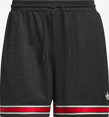 ADIDAS ORIGINALS Loose fit Pants ' SIDELINE' in Black: front