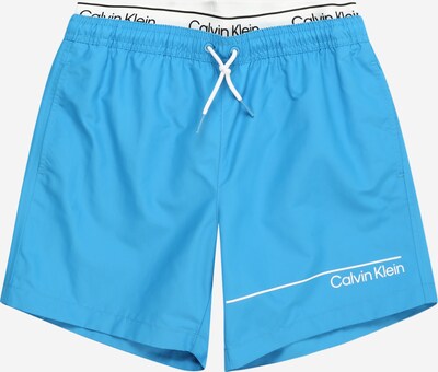 Calvin Klein Swimwear Badeshorts 'Meta Legacy' in himmelblau / weiß, Produktansicht