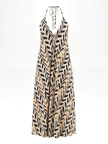 Robe d’été 'Jungle Bloom' Shop Karey en beige : devant