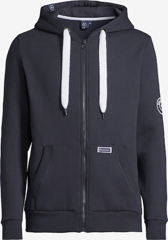 Veste de survêtement 'Makker' salzhaut en bleu : devant