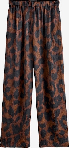 Next Szeroka nogawka Spodnie w kolorze brązowy: przód