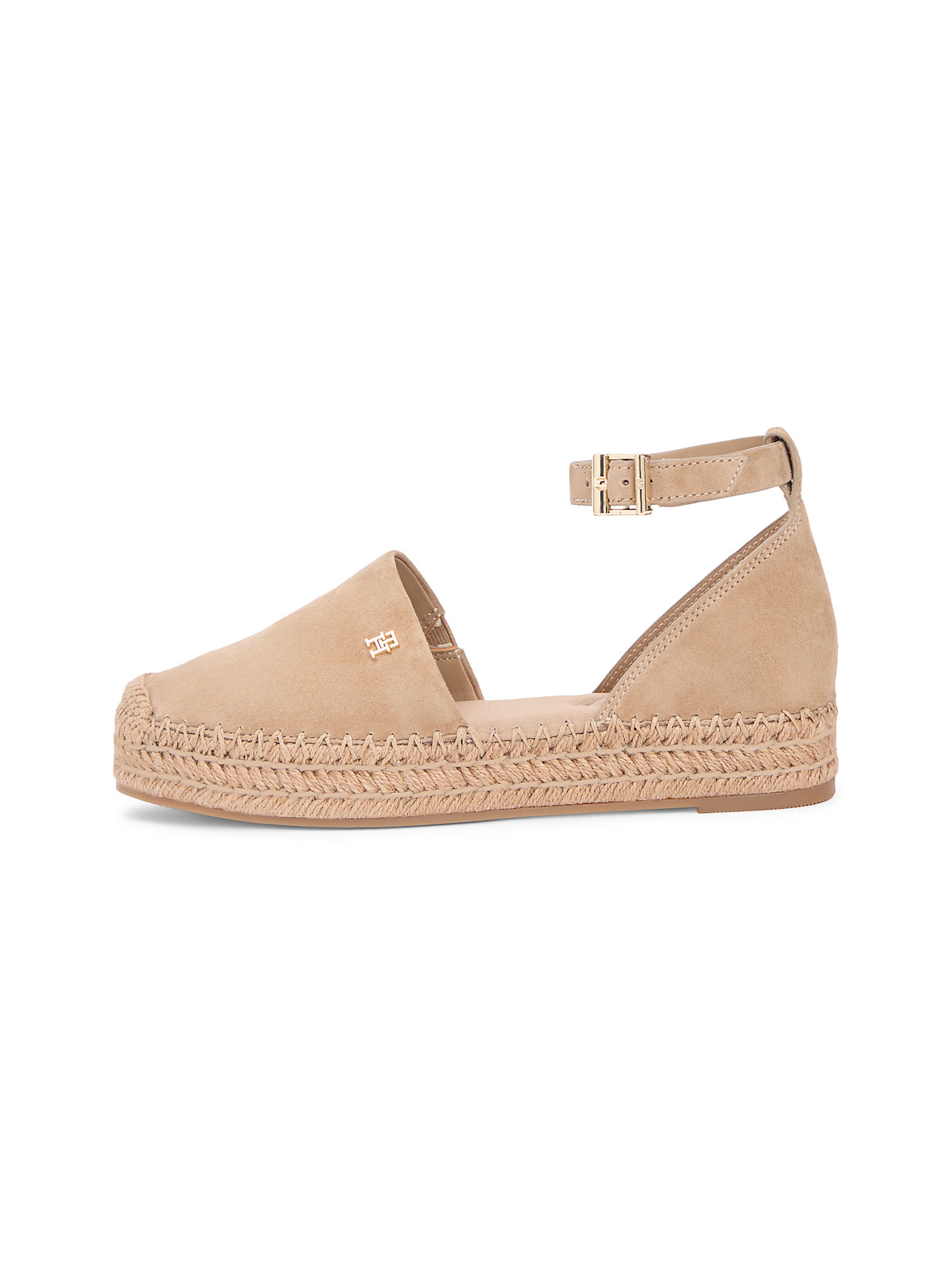 TOMMY HILFIGER Espadrilles in Bruin: voorkant