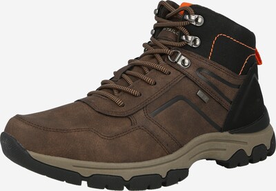 TOM TAILOR Schnürboots in braun / schwarz, Produktansicht