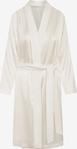 FÉRAUD PARIS Short Bathrobe ' Silk ' in White: front