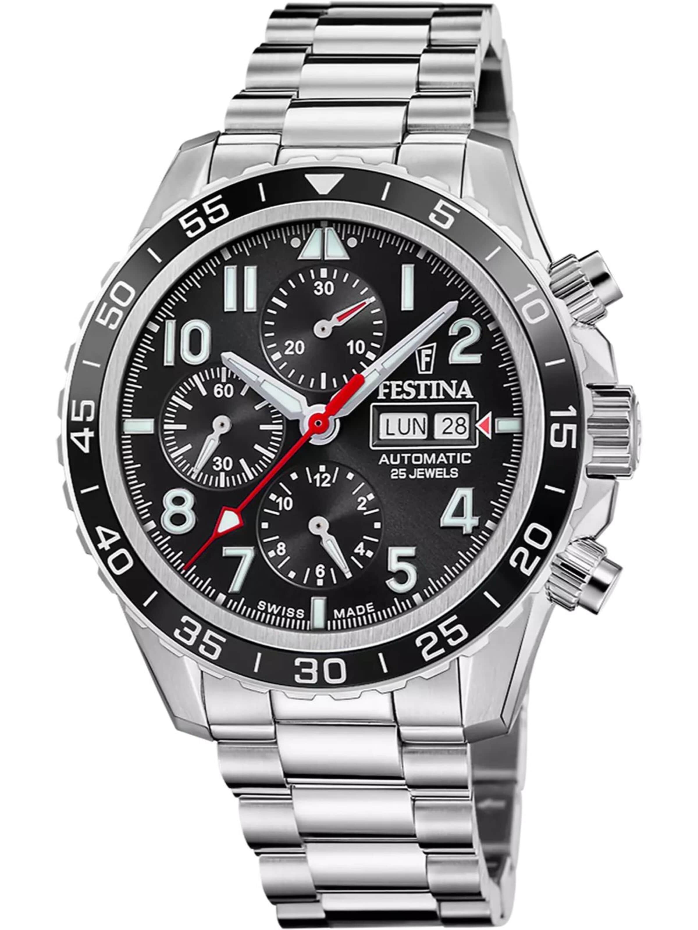 FESTINA Analoog horloge in Zwart: voorkant