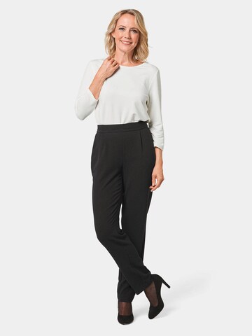 Coupe slim Pantalon 'Martha' Goldner en noir