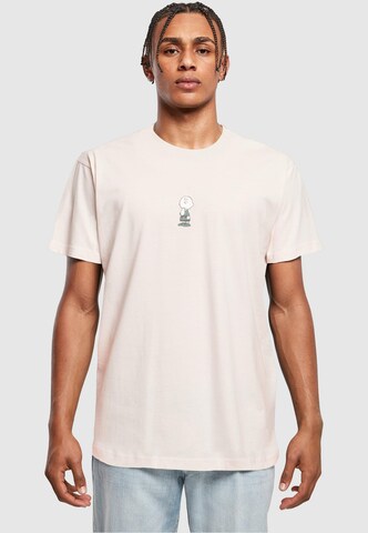 T-Shirt 'Peanuts - Charlie Brown' Merchcode en beige : devant