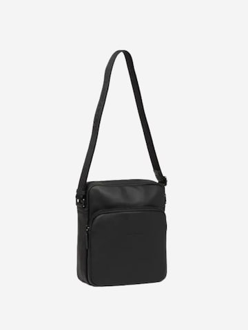 LANCASTER ParisTorba preko ramena 'Lancaster Sacoche Cuir SOFT VINTAGE' - crna boja