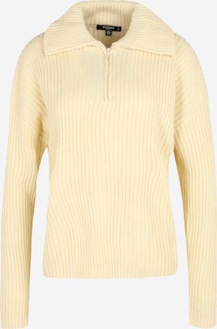 Missguided Petite Sweater in Beige: front