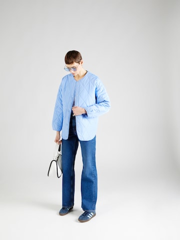 PIECES Between-Season Jacket 'STELLA' in Blue