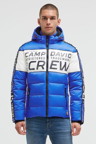 CAMP DAVID Winter Jacket in Blue: front