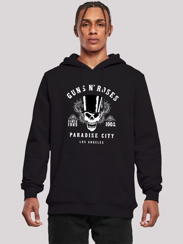 Sweat-shirt 'Guns 'n' Roses Whiskey Label Rock Band' F4NT4STIC en noir : devant