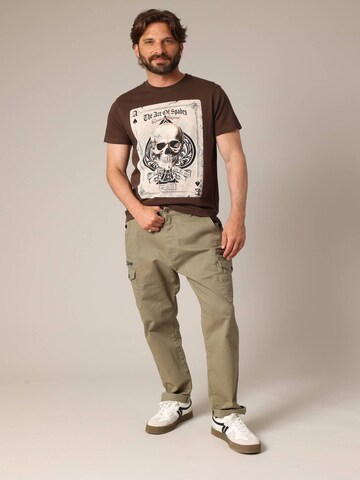 T-Shirt 'Ace' Deeluxe en marron