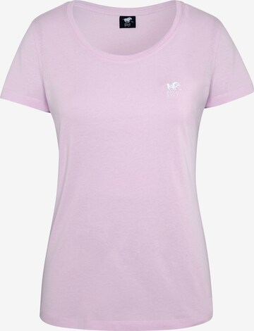 Polo Sylt Shirt in Pink: front