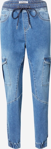 Effilé Jeans cargo 'KELDA' ONLY en bleu : devant
