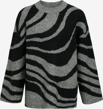 Pulover 'OBJDiana' de la OBJECT pe gri: față