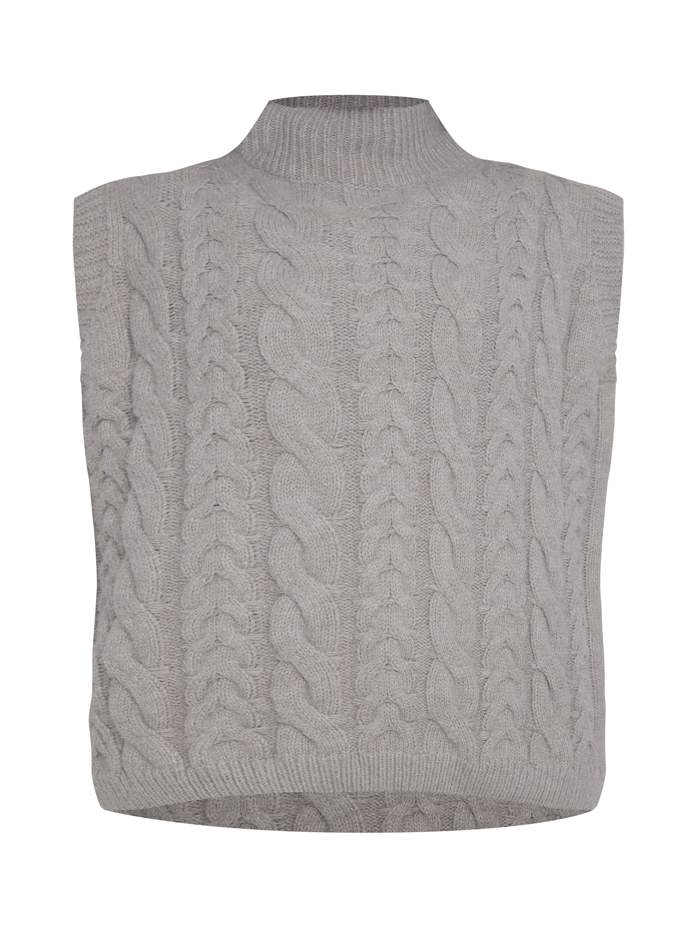 Chi Chi London Sveter - Sivá: predná strana