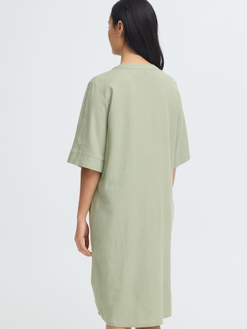 Oxmo - Vestido ' OXNInna Leinen Mix ' en verde