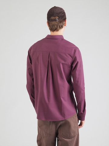 Coupe regular Chemise 'Samuel' Iriedaily en rouge