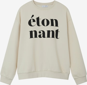 Sweat-shirt 'FORIANA' NAME IT en beige : devant
