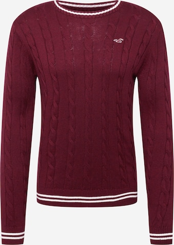 HOLLISTER - Pullover em vermelho: frente