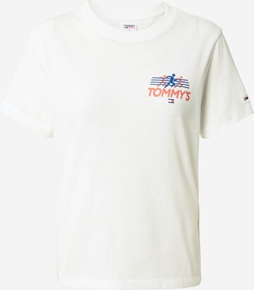 Tommy Jeans T-Shirt 'Sports Club' in Beige: predná strana