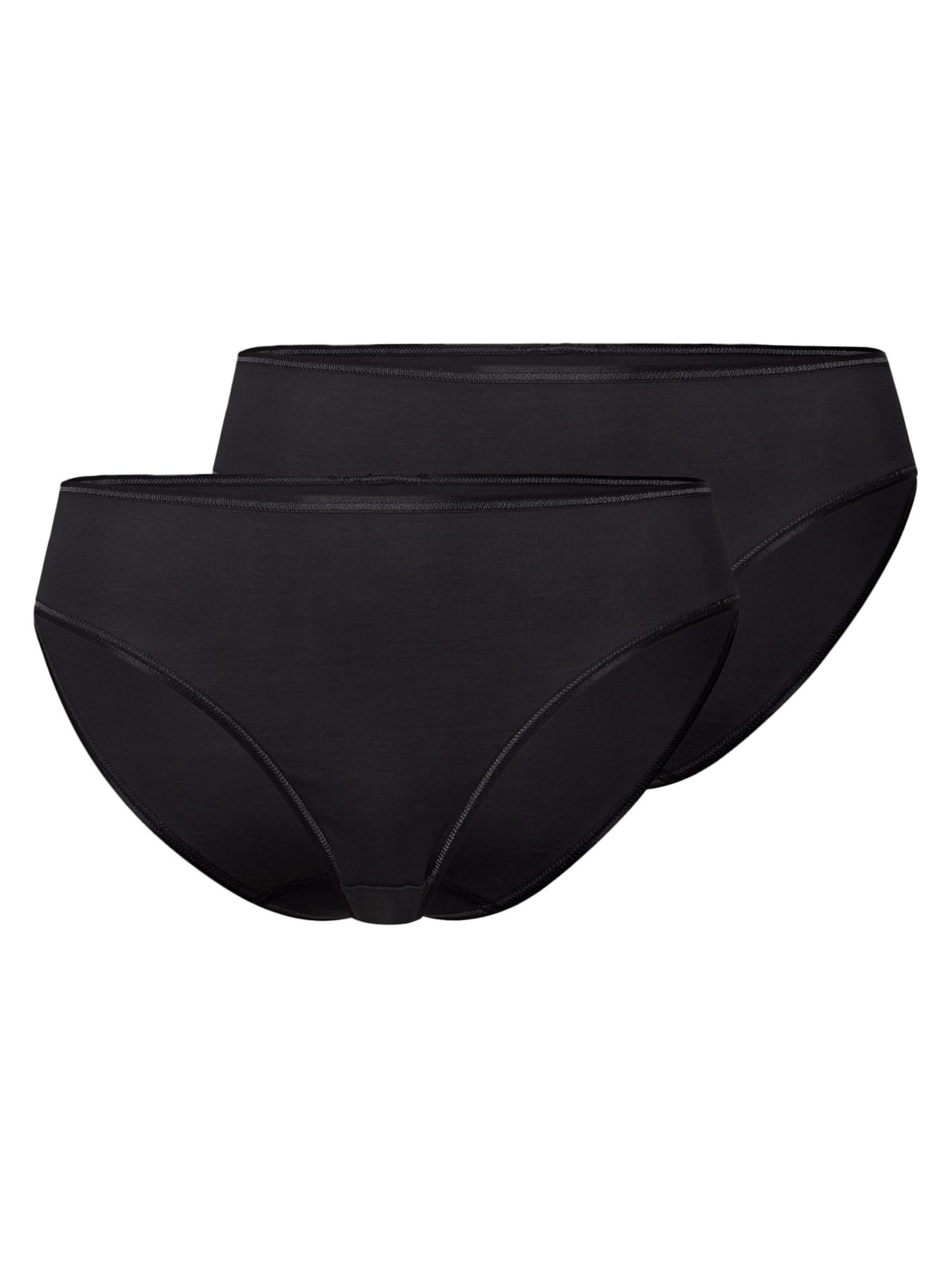 Hanro Slip 'Cotton Seamless' in Black: front