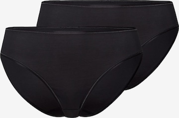 Hanro Slip 'Cotton Seamless' in Black: front