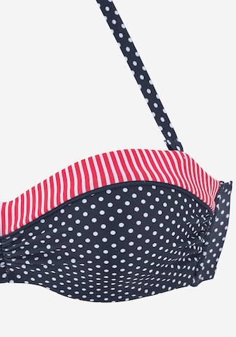 s.Oliver Balconette Bikinitop in Blauw