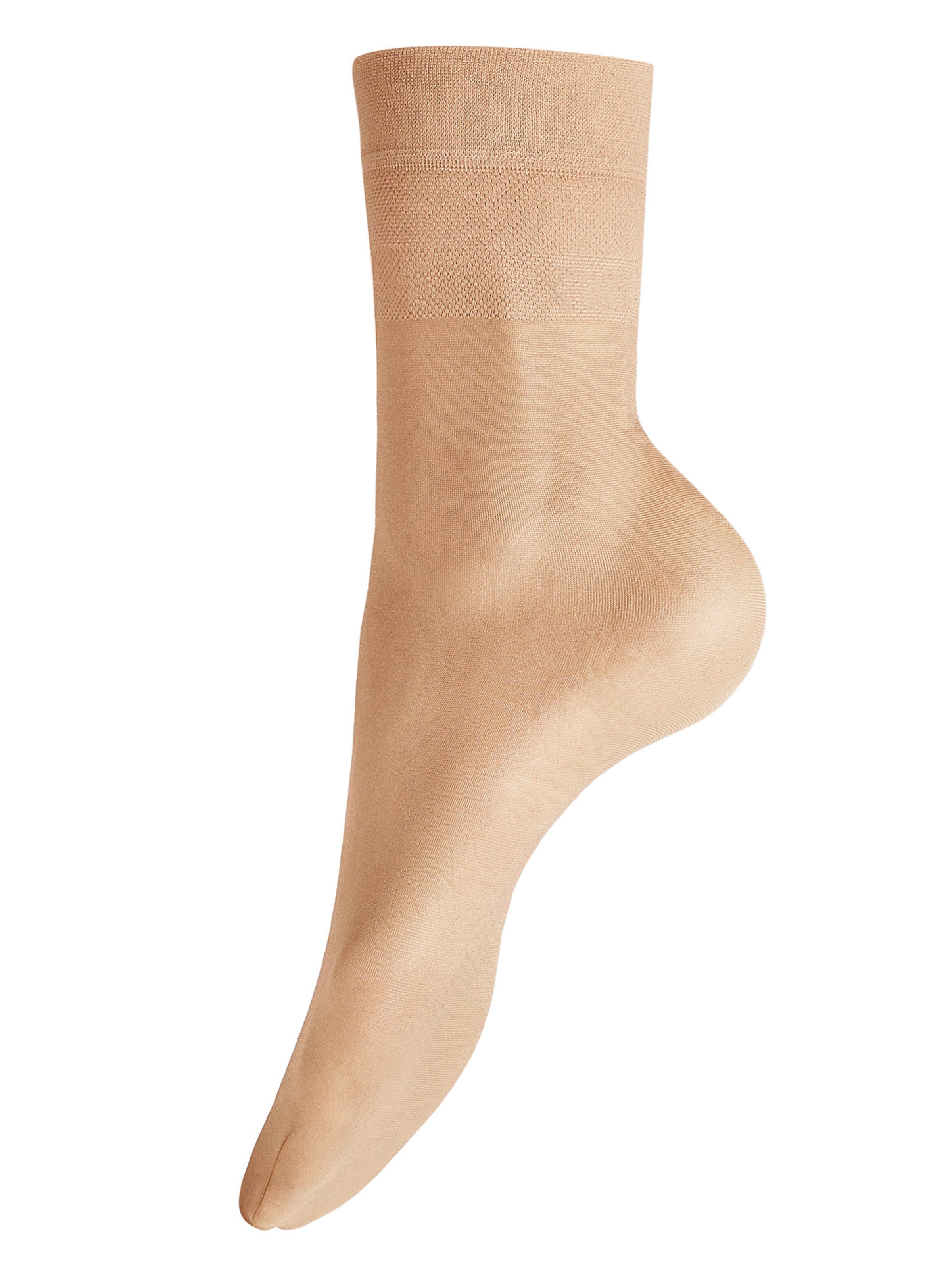 Calza velata 'Glamour 20' di Hudson in beige: frontale