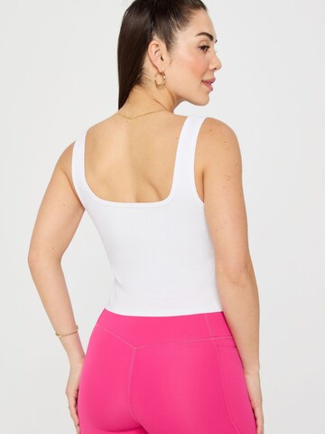 Fabletics Top 'Daily Rib' in White