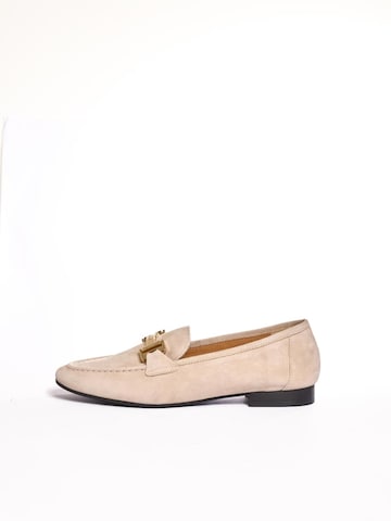Flarelle Moccasins 'Foschetta' in Beige: front