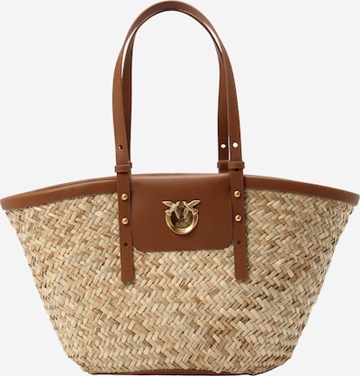 Paplūdimio krepšys 'LOVE SUMMER' iš PINKO, spalva – smėlio spalva / ruda, Prekių apžvalga