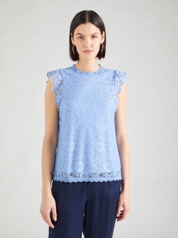 PIECES Blouse 'Olline' in Blauw: voorkant