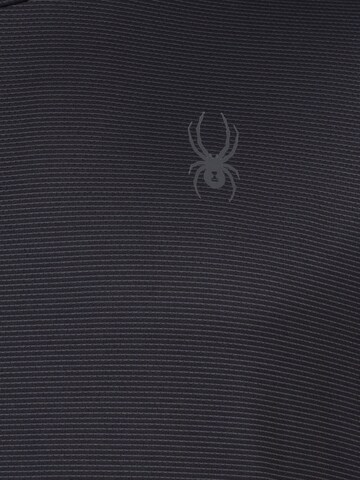 T-Shirt fonctionnel Spyder en noir